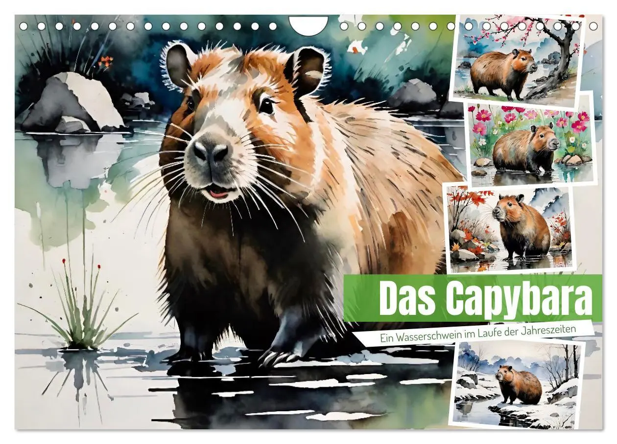 Cover: 9783457716229 | Das Capybara (Wandkalender 2026 DIN A4 quer), CALVENDO Monatskalender