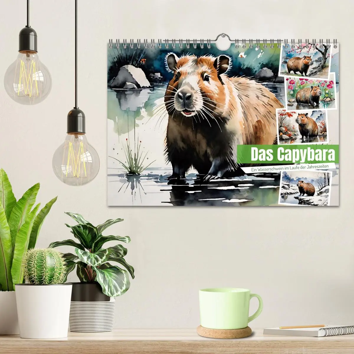 Bild: 9783457716229 | Das Capybara (Wandkalender 2026 DIN A4 quer), CALVENDO Monatskalender