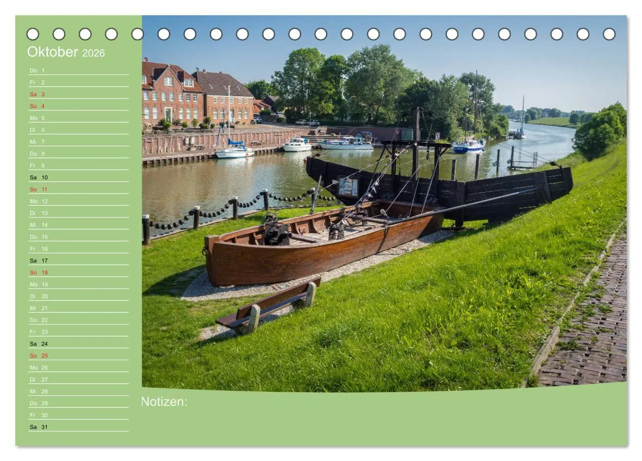 Bild: 9783457886229 | Hooksiel im Friesland (Tischkalender 2026 DIN A5 quer), CALVENDO...