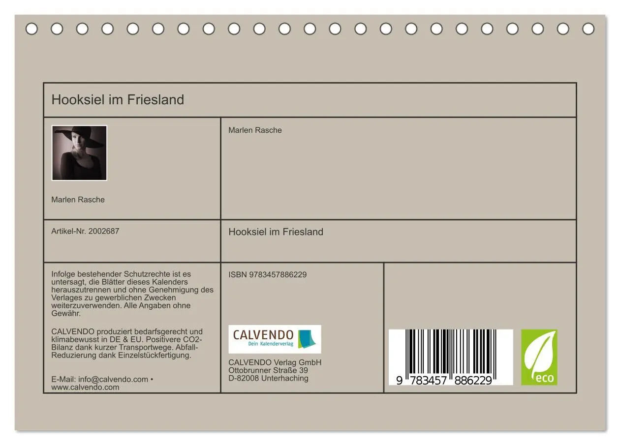 Bild: 9783457886229 | Hooksiel im Friesland (Tischkalender 2026 DIN A5 quer), CALVENDO...