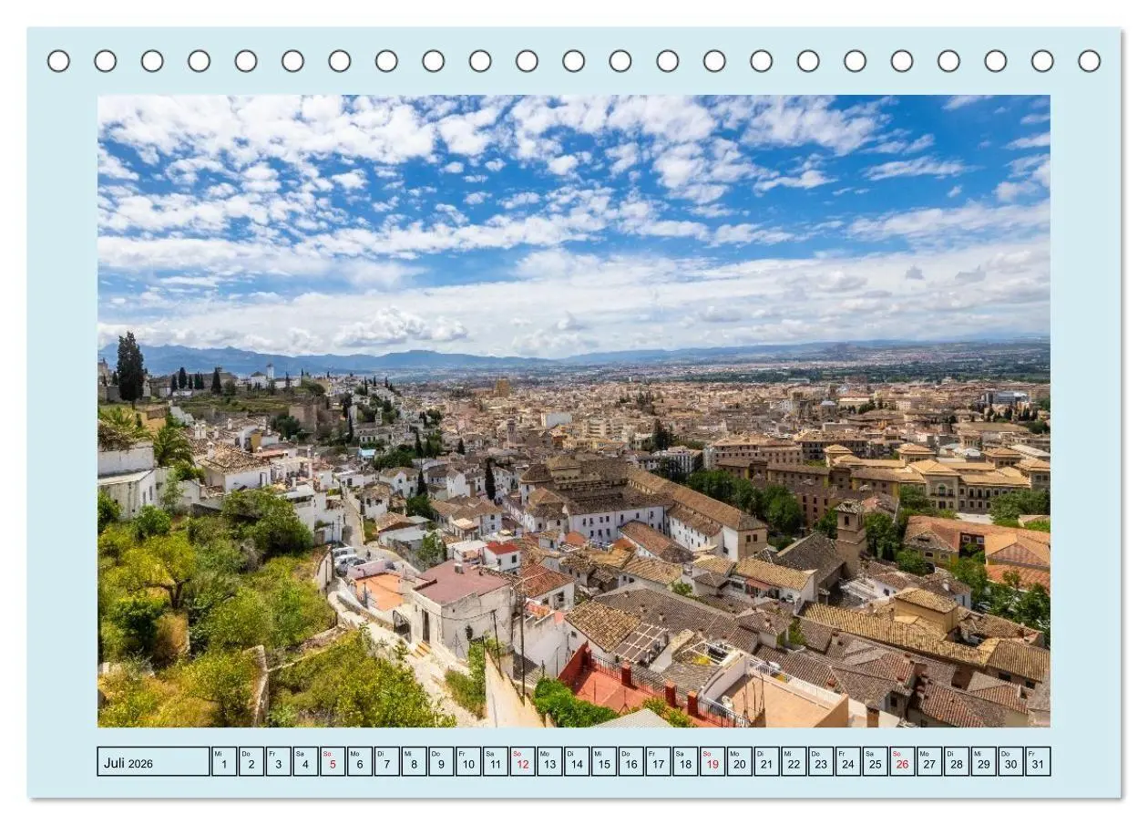 Bild: 9783516666229 | Ein Herz für Granada (Tischkalender 2026 DIN A5 quer), CALVENDO...