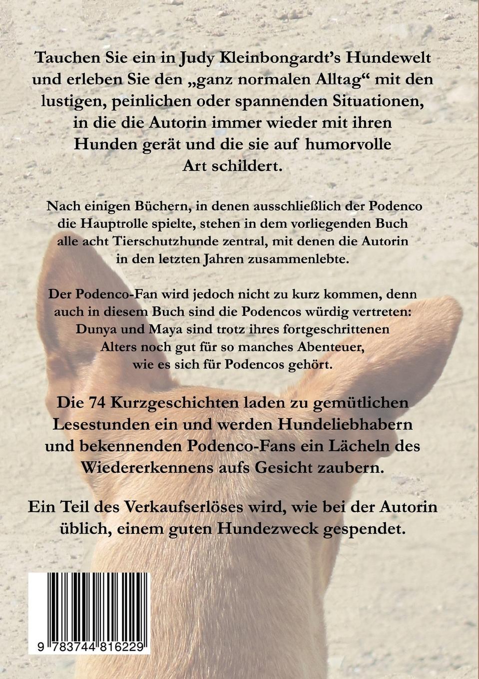 Rückseite: 9783744816229 | Podenco &amp; Co | Abenteuer auf 32 Pfoten | Judy Kleinbongardt | Buch