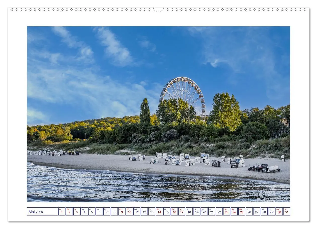 Bild: 9783457256329 | Die Ostsee von Ahlbeck nach Heringsdorf (Wandkalender 2026 DIN A2...