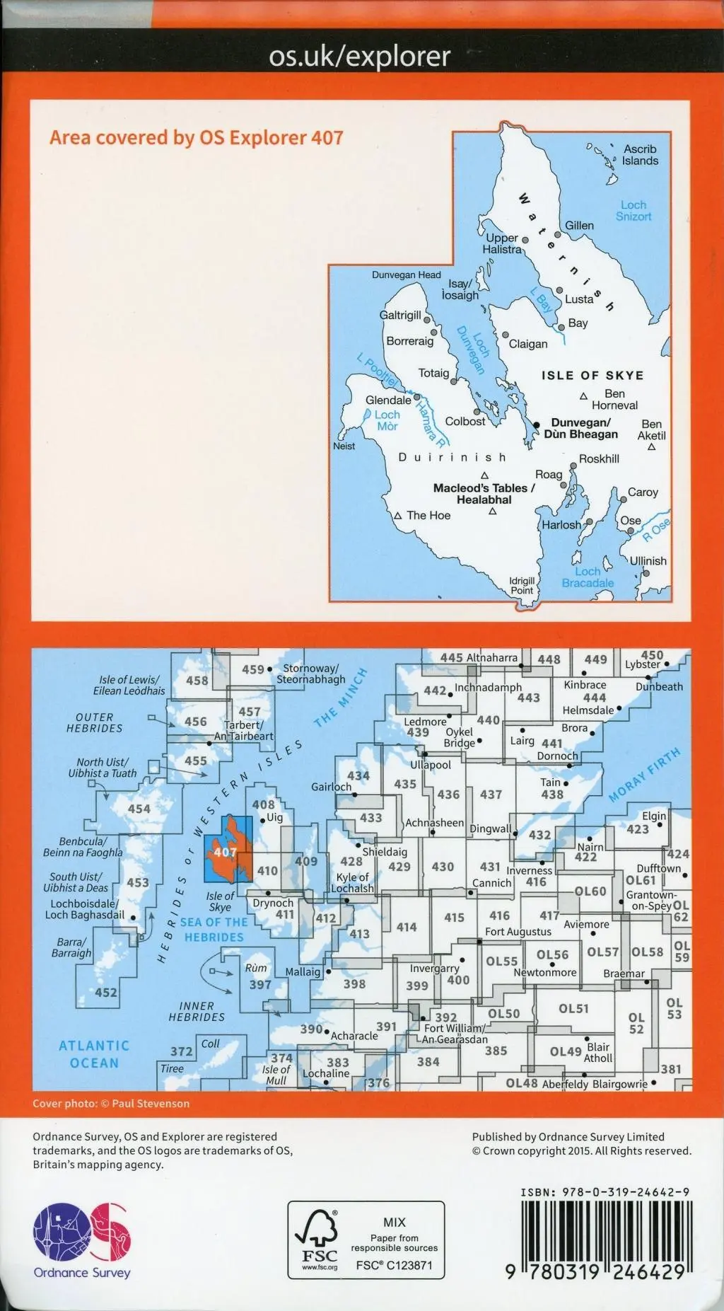Bild: 9780319246429 | Skye - Dunvegan | Ordnance Survey | (Land-)Karte | Karte/Landkarte