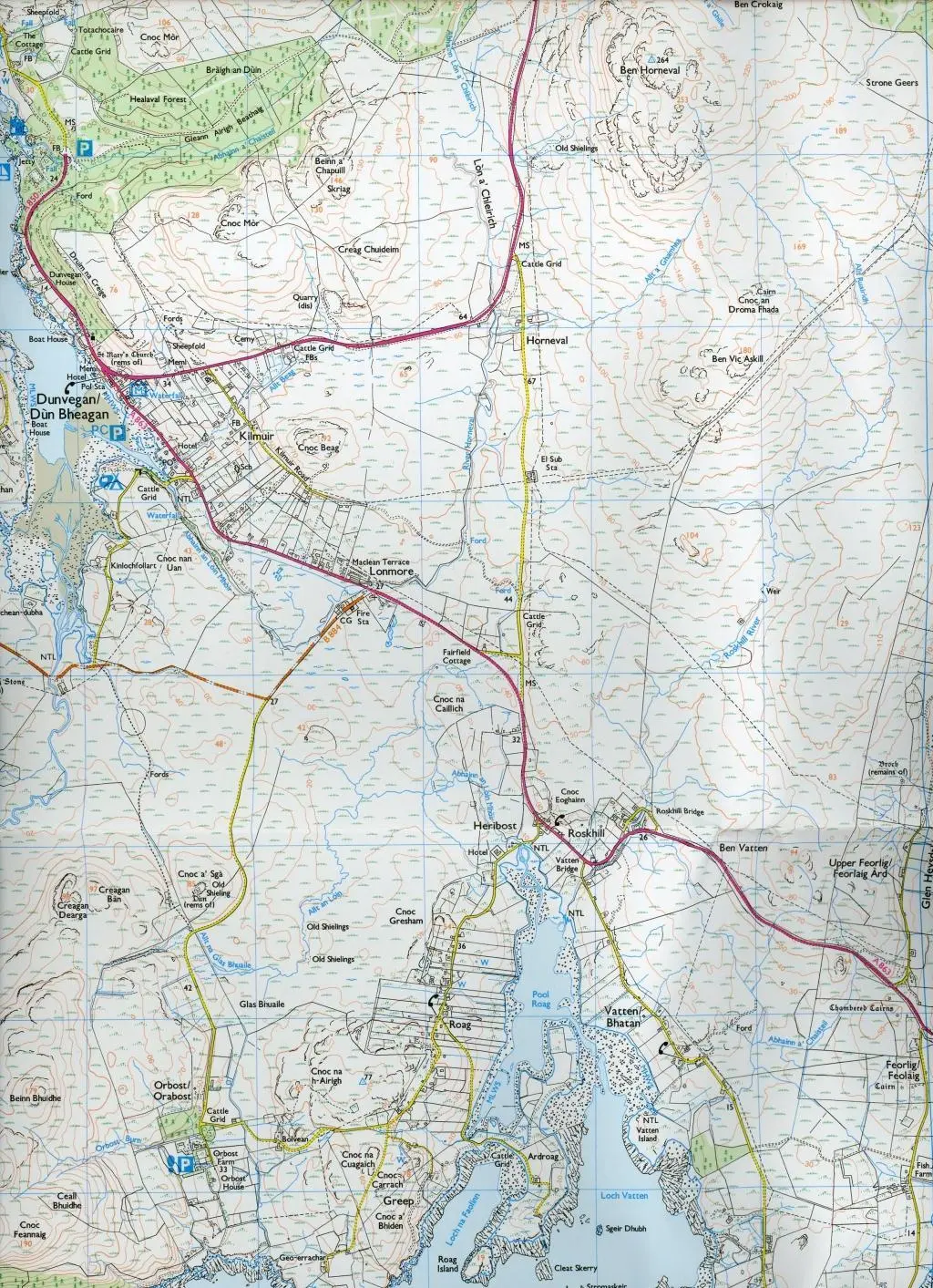 Bild: 9780319246429 | Skye - Dunvegan | Ordnance Survey | (Land-)Karte | Karte/Landkarte