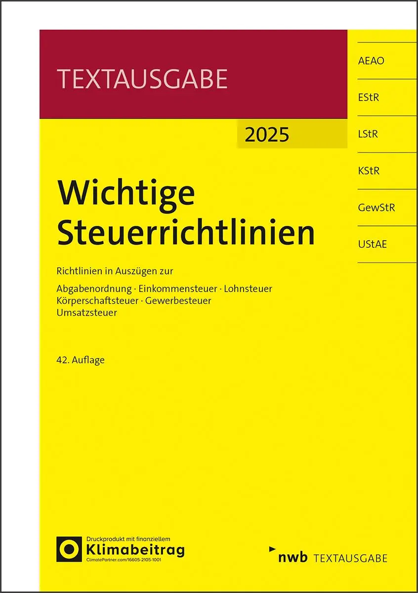 Cover: 9783482686429 | Wichtige Steuerrichtlinien | Bundle | Textausgabe | 1 Taschenbuch