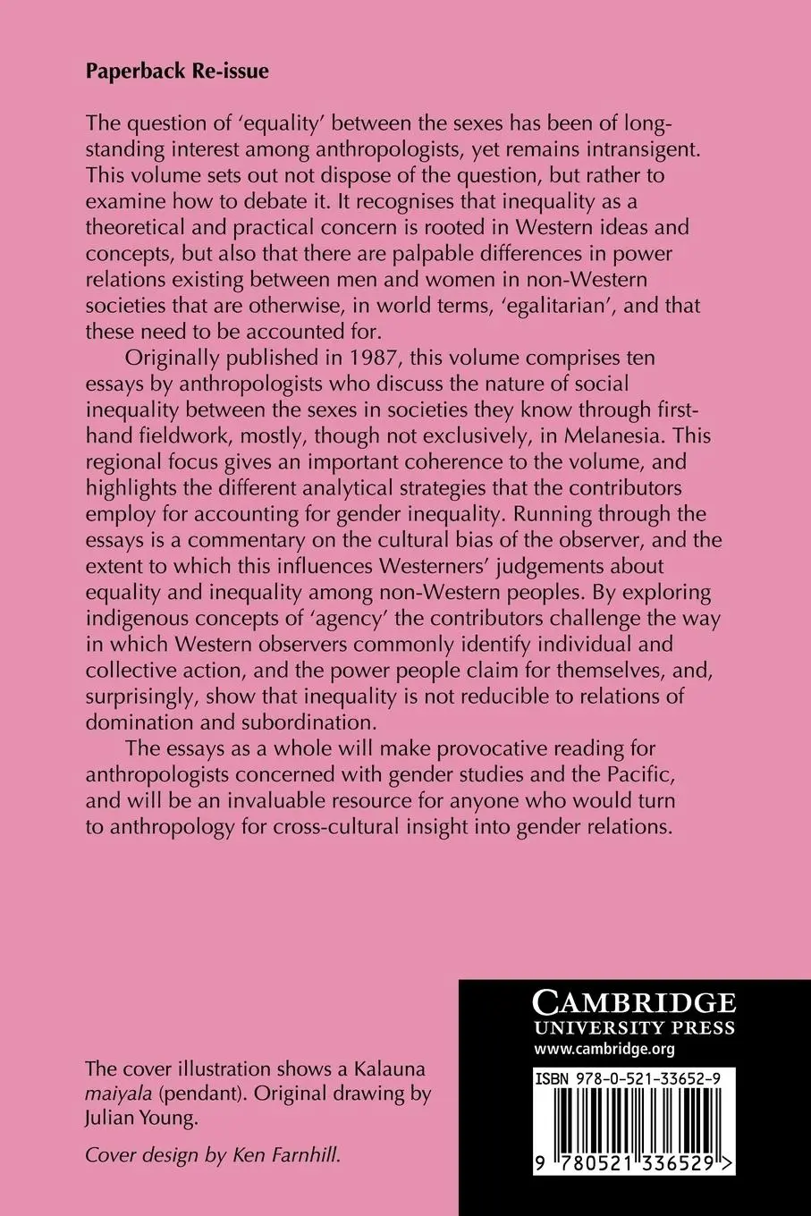 Rückseite: 9780521336529 | Dealing with Inequality | Marilyn Strathern | Taschenbuch | Englisch