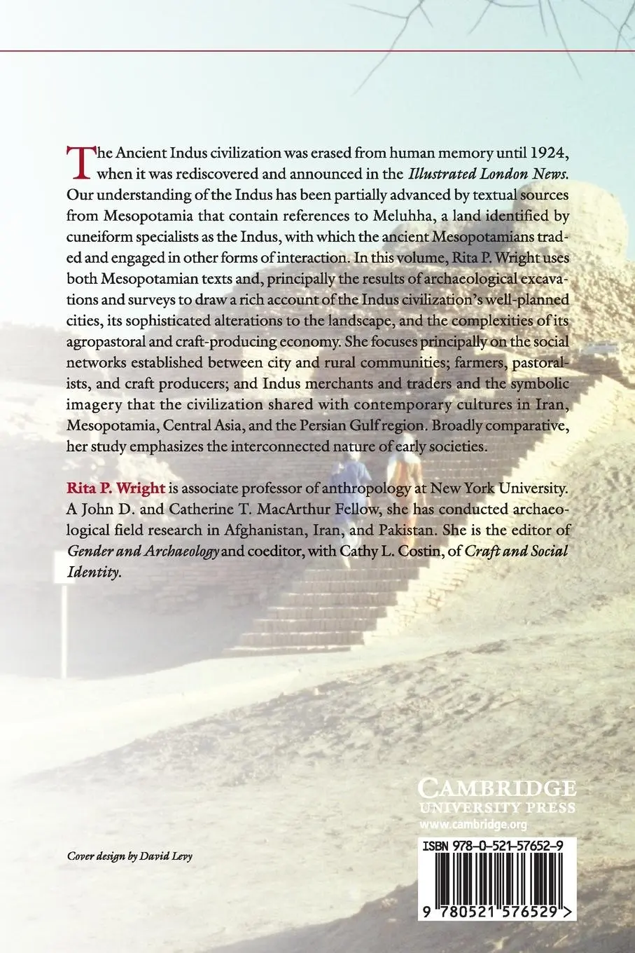 Rückseite: 9780521576529 | The Ancient Indus | Rita P. Wright | Taschenbuch | Englisch | 2015