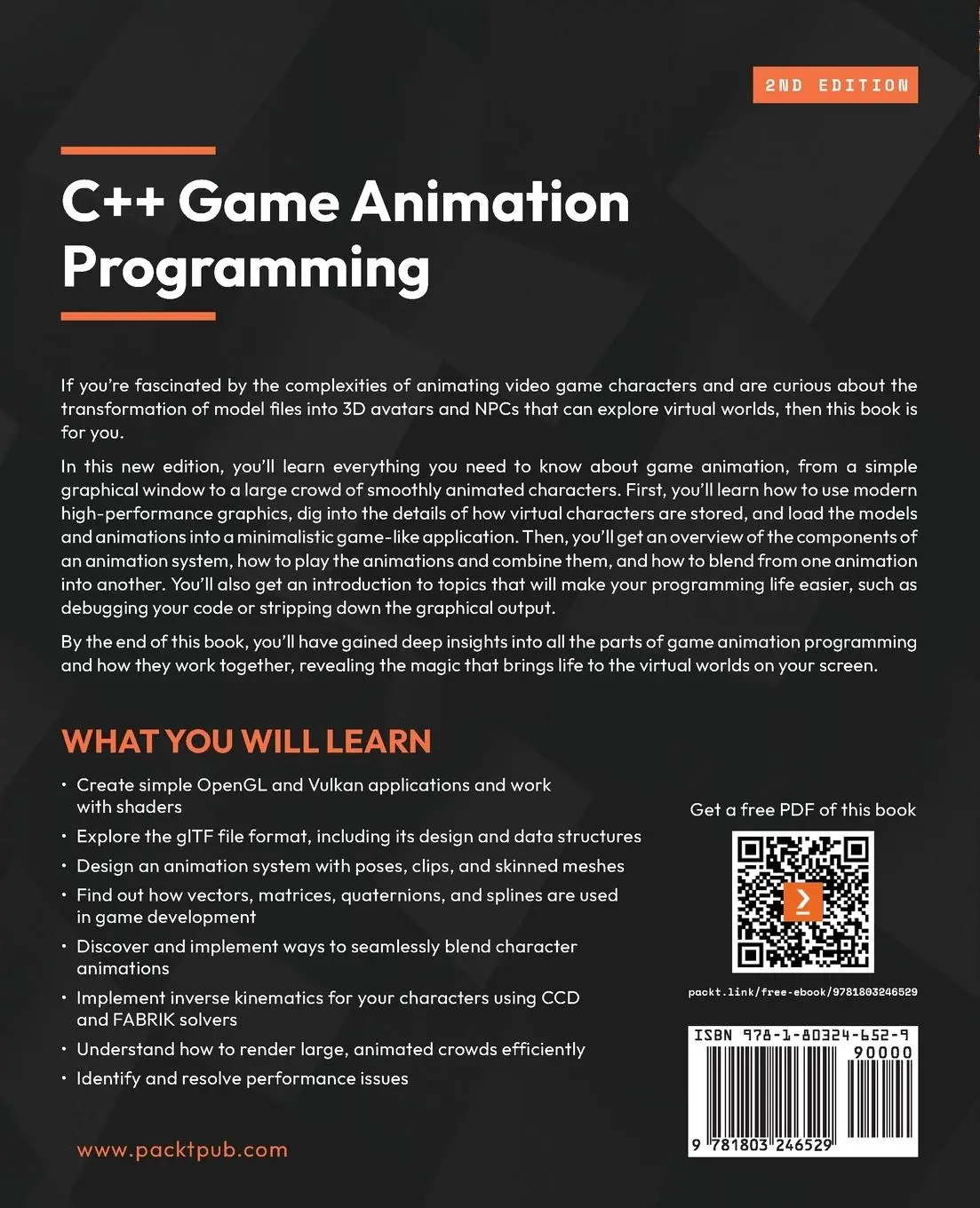 Rückseite: 9781803246529 | C++ Game Animation Programming - Second Edition | Dunsky (u. a.)