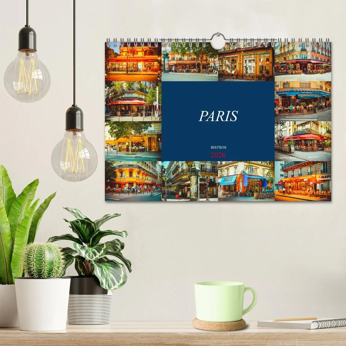 Bild: 9783457856529 | Paris Bistros (Wandkalender 2026 DIN A4 quer), CALVENDO Monatskalender