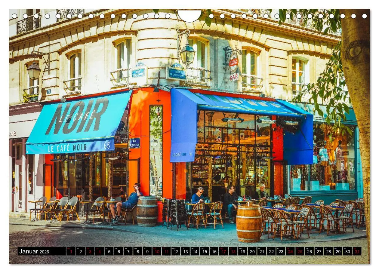 Bild: 9783457856529 | Paris Bistros (Wandkalender 2026 DIN A4 quer), CALVENDO Monatskalender