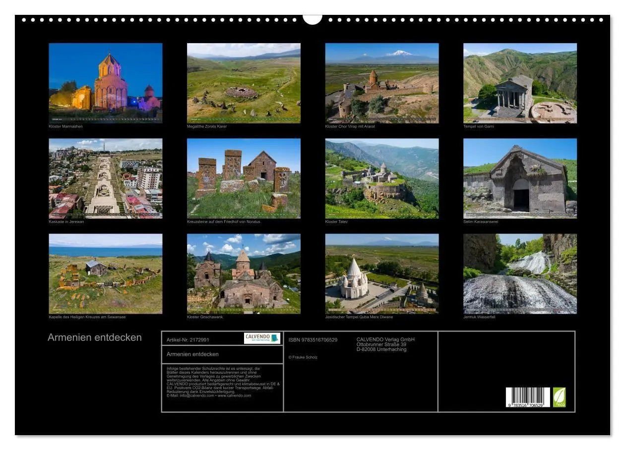 Bild: 9783516706529 | Armenien entdecken (Wandkalender 2026 DIN A2 quer), CALVENDO...