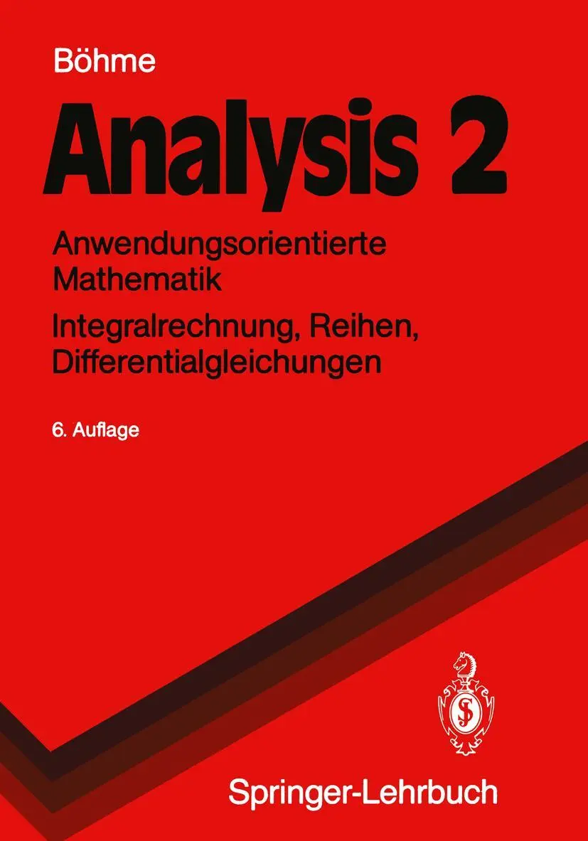 Cover: 9783540536529 | Analysis 2 | Gert Böhme | Taschenbuch | Springer-Lehrbuch | ix | 1991