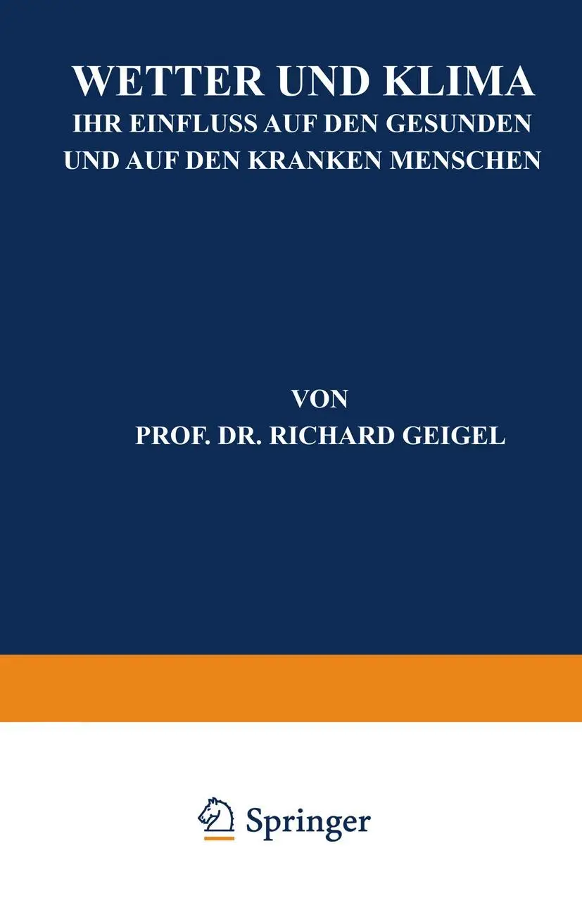 Cover: 9783642986529 | Wetter und Klima | Richard Geigel | Taschenbuch | iv | Deutsch