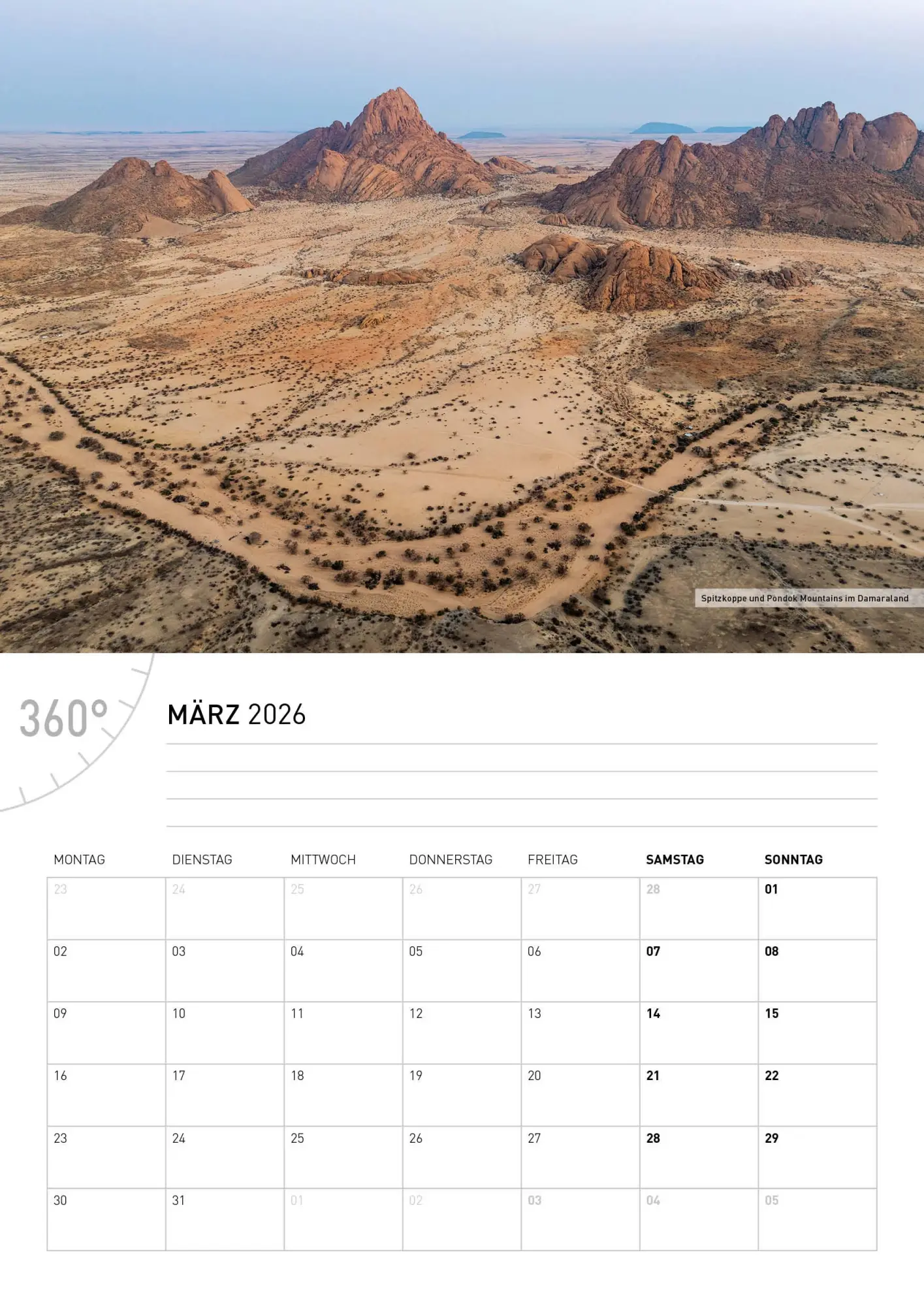 Bild: 9783968556529 | Namibia Broschürenkalender 2026 | Thomas Dreßler | Kalender | 28 S.