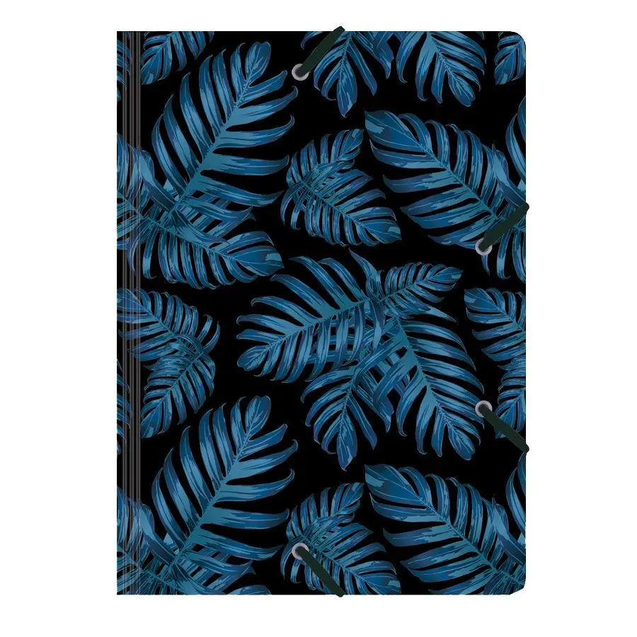 Cover: 4048809026629 | Sammelmappe de Luxe A4, Philodendron blue | Mit Gummibandverschluss