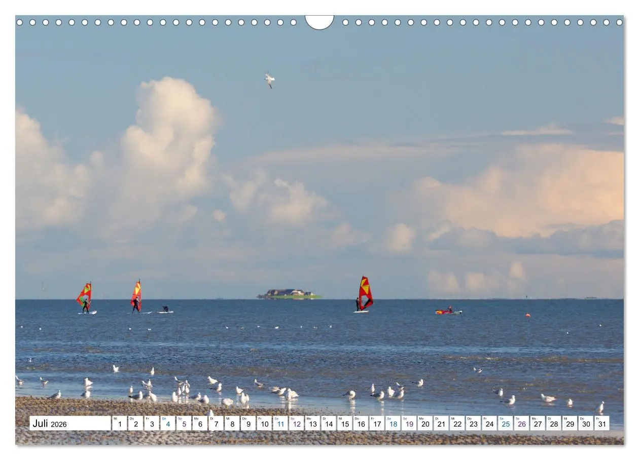 Bild: 9783457606629 | Föhr - Wasser Landschaft Wind und Meer (Wandkalender 2026 DIN A3...