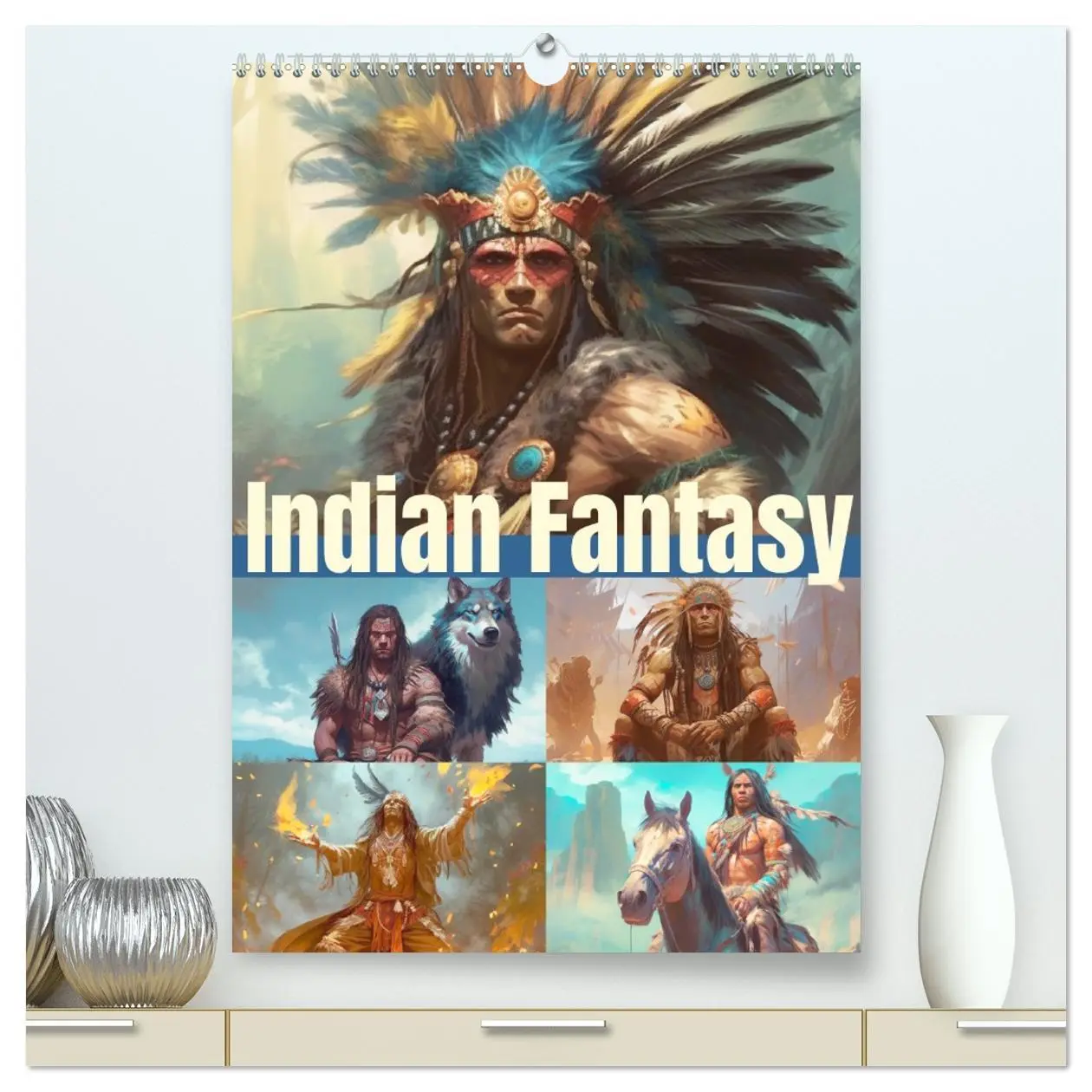 Cover: 9783516316629 | Indian Fantasy (hochwertiger Premium Wandkalender 2026 DIN A2...