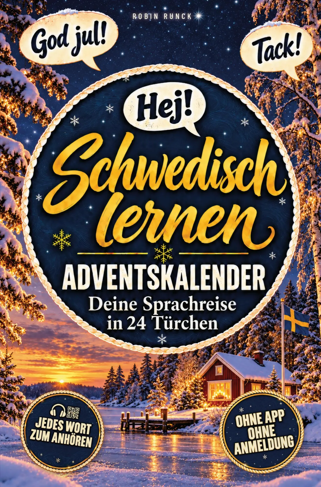 Cover: 9783911326629 | Schwedisch lernen Adventskalender - Hej Schweden! Deine Sprachreise...