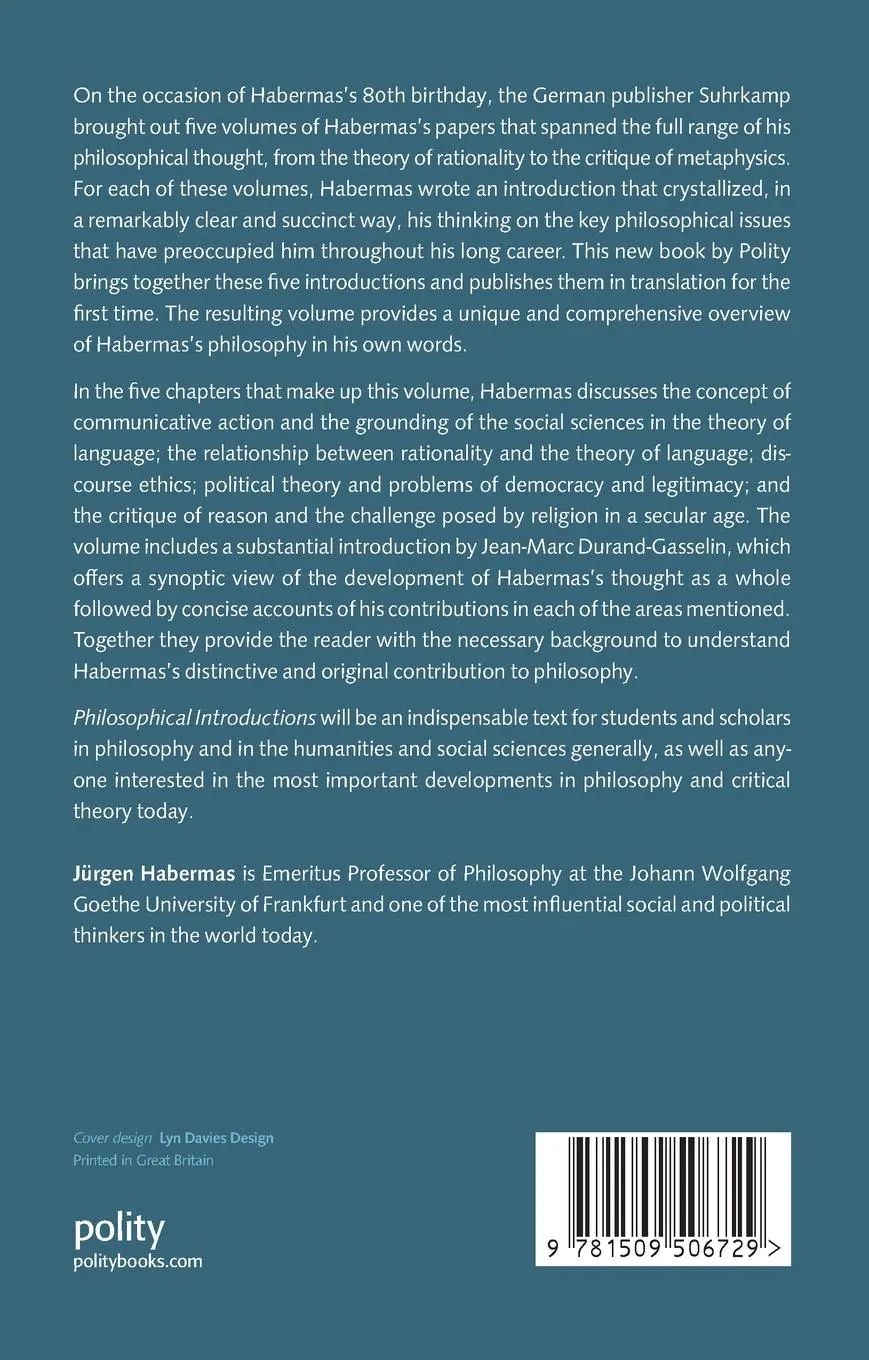 Rückseite: 9781509506729 | Philosophical Introductions | Five Approaches to Communicative Reason