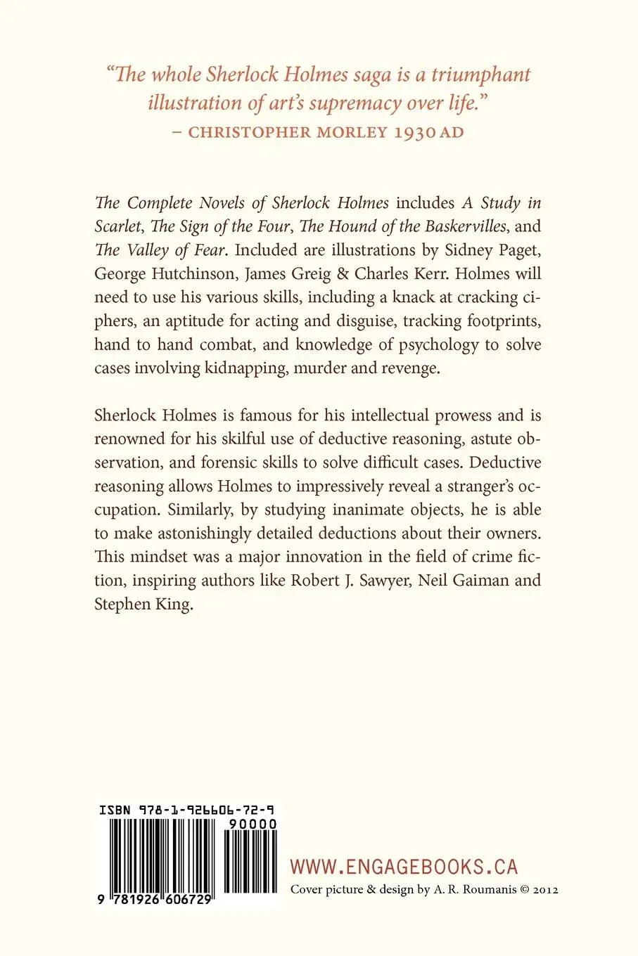 Rückseite: 9781926606729 | The Complete Illustrated Novels of Sherlock Holmes | Doyle | Buch