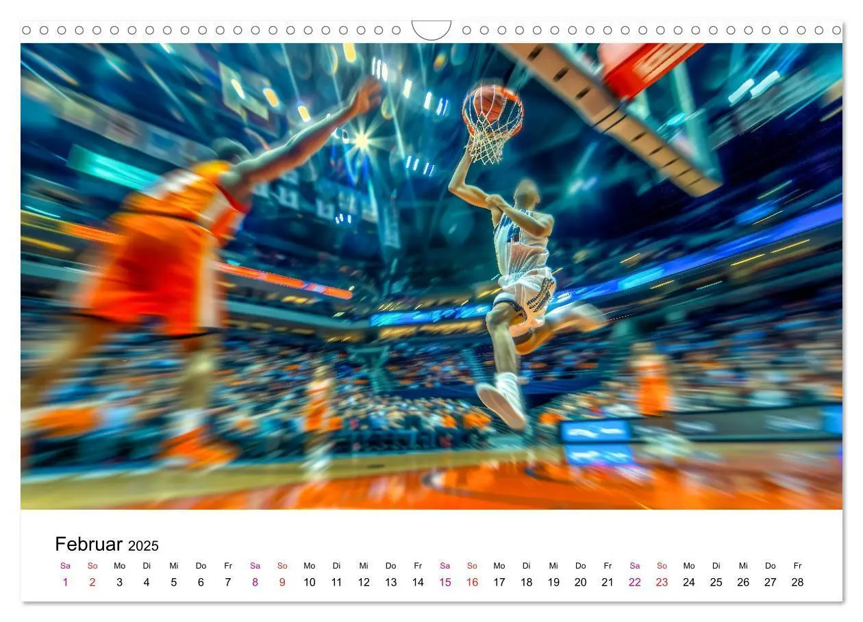 Bild: 9783457146729 | Basketball Erlebnisse (Wandkalender 2025 DIN A3 quer), CALVENDO...