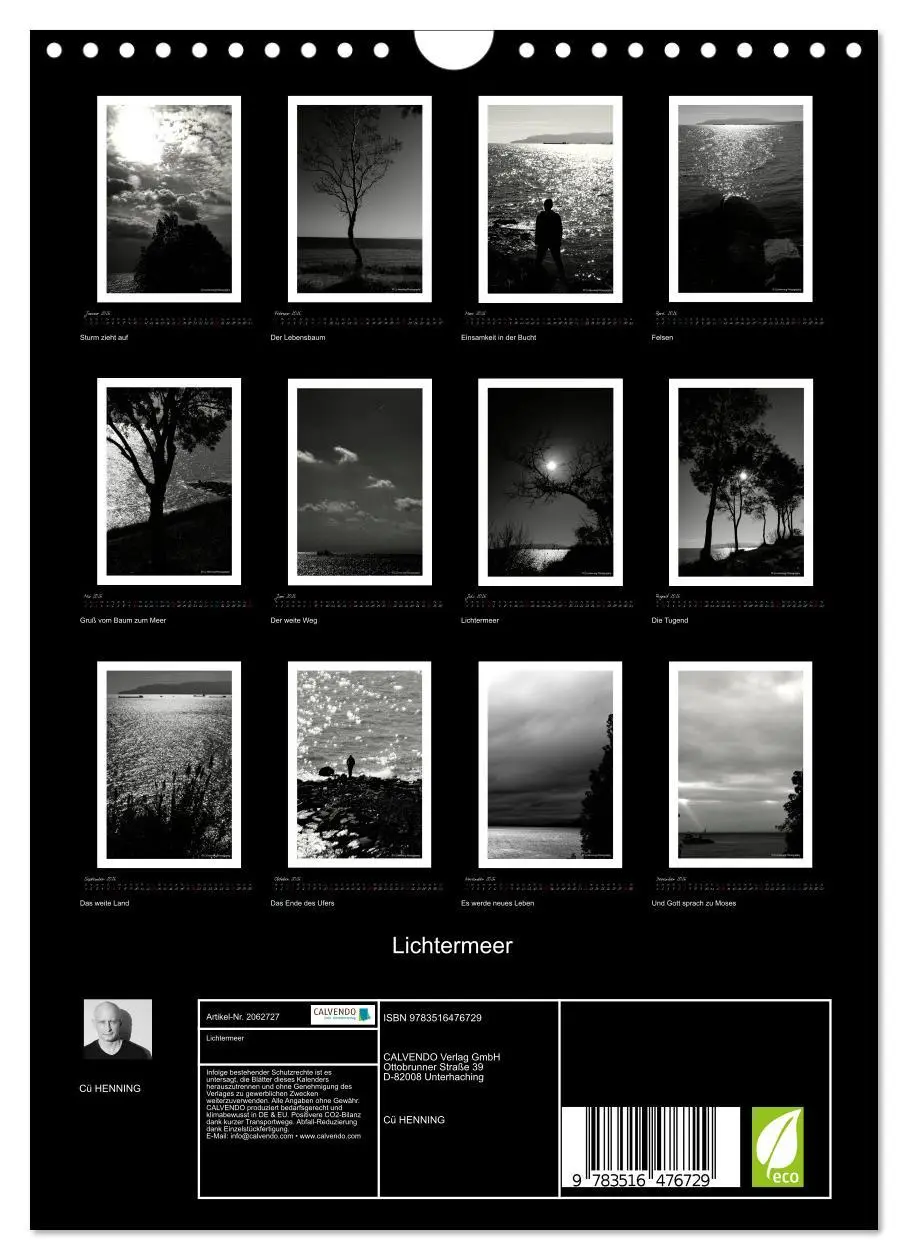 Bild: 9783516476729 | Lichtermeer (Wandkalender 2026 DIN A4 hoch), CALVENDO Monatskalender
