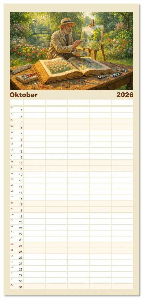 Bild: 9783516616729 | Familienplaner 2026 - Magische Welt der Bücher - Fantastische...