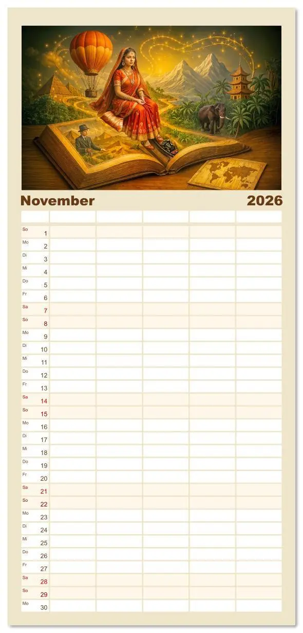 Bild: 9783516616729 | Familienplaner 2026 - Magische Welt der Bücher - Fantastische...