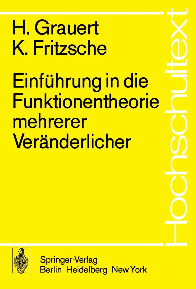 Cover: 9783540066729 | Einführung in die Funktionentheorie mehrerer Veränderlicher | Buch