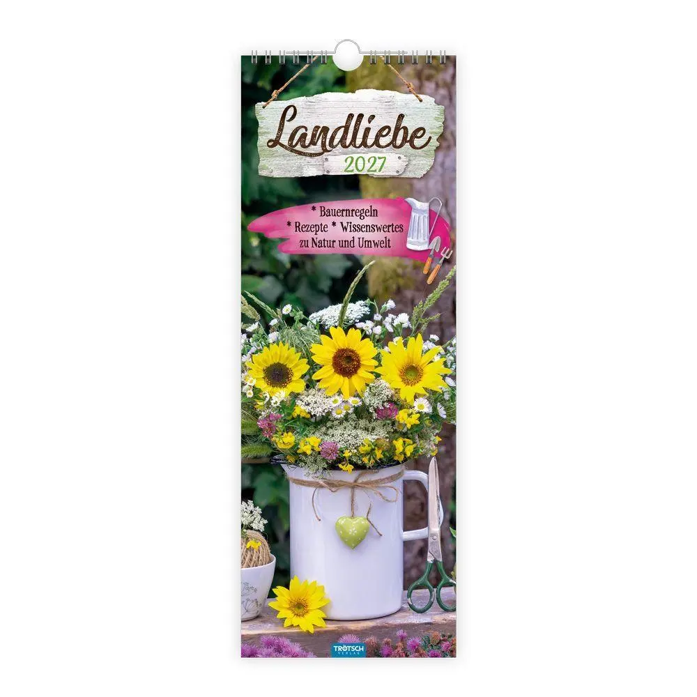 Cover: 9783988026729 | TRÖTSCH - Maxi-Streifenkalender Landliebe 2027 | Wandkalender | KG