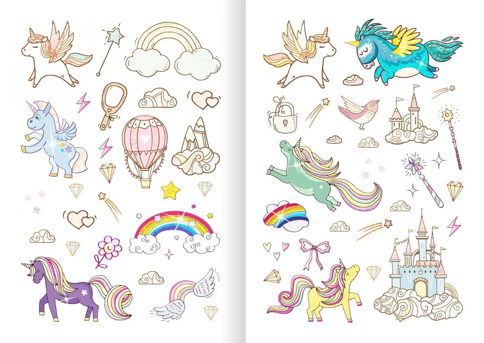 Bild: 4014489126829 | Glitzerspaß - Einhorn-Sticker | Über 250 Glitzersticker | Broschüre