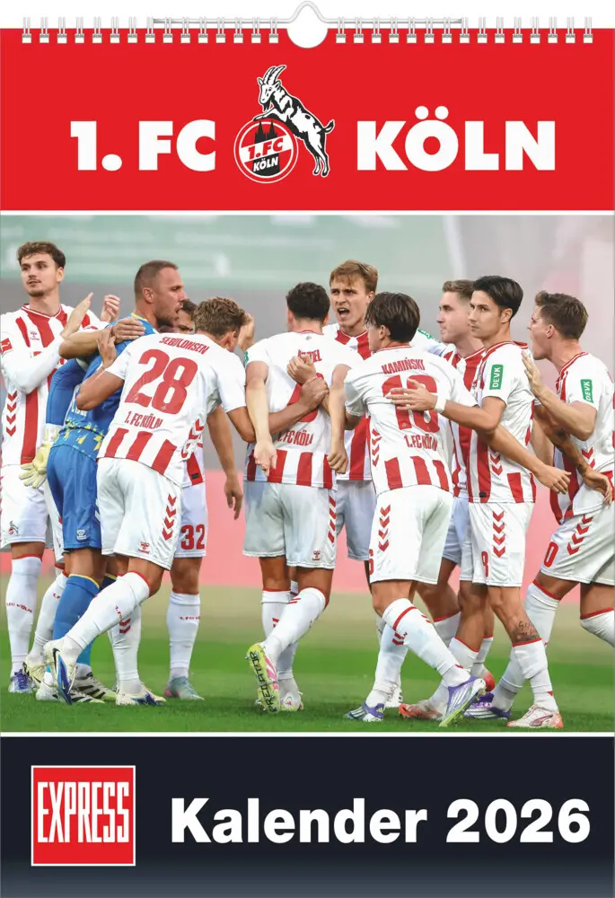 Cover: 4069095006829 | DUMONT - 1. FC Köln 2026 - Fußball-Kalender - 30 x 42 cm -...