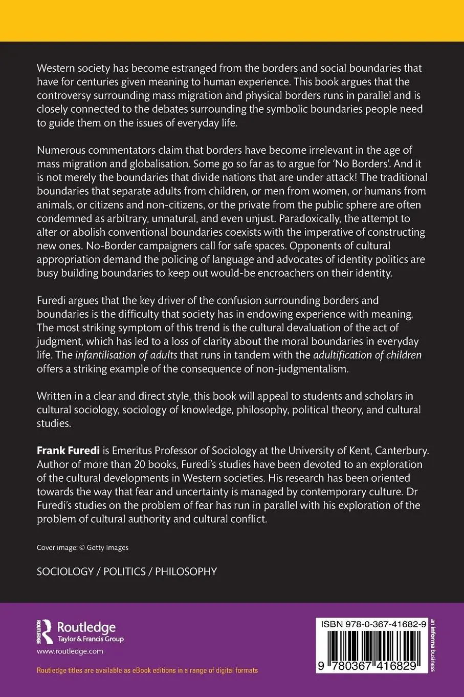 Rückseite: 9780367416829 | Why Borders Matter | Frank Furedi | Taschenbuch | Englisch | 2020