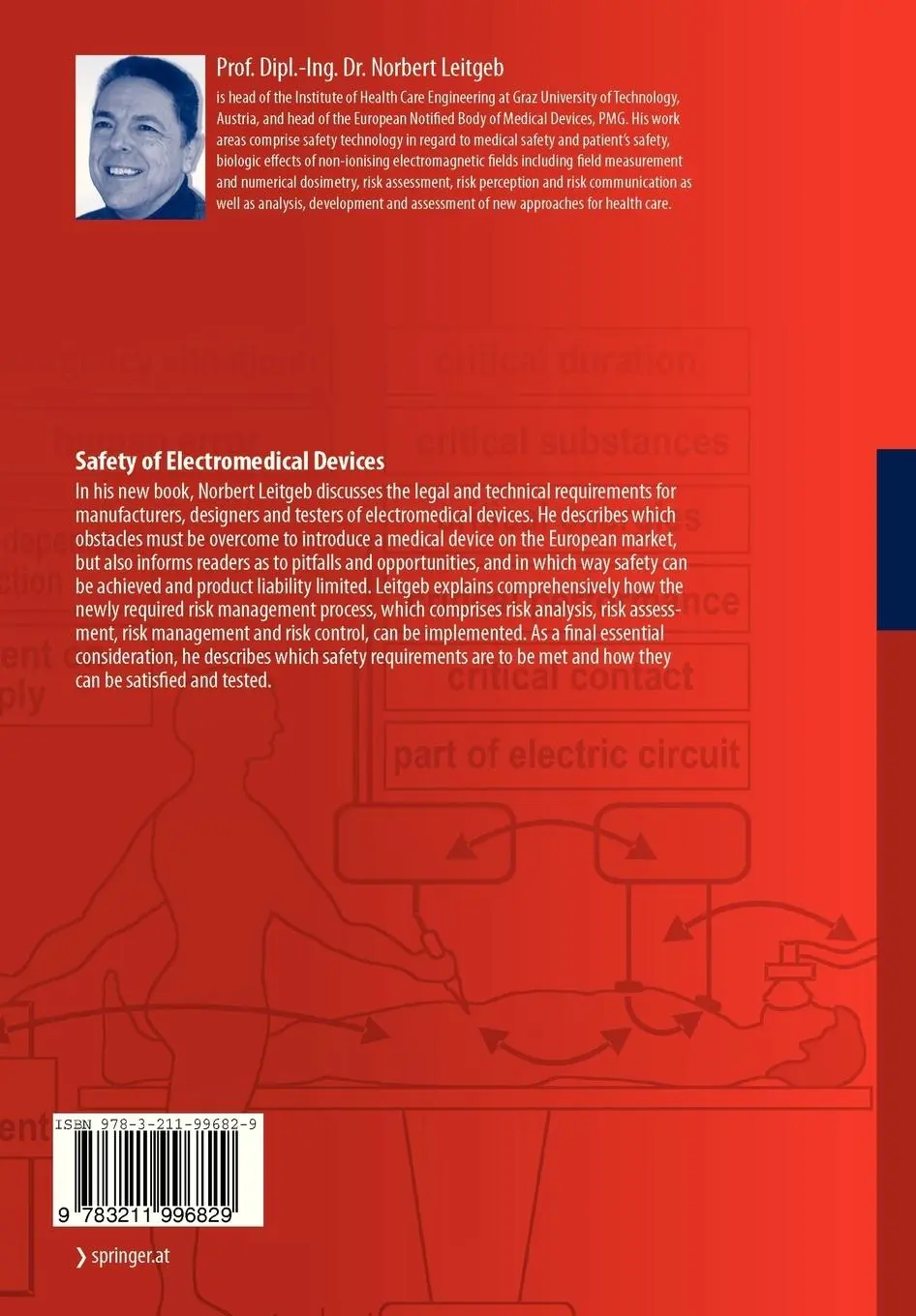 Rückseite: 9783211996829 | Safety of Electromedical Devices | Law - Risks - Opportunities | Buch