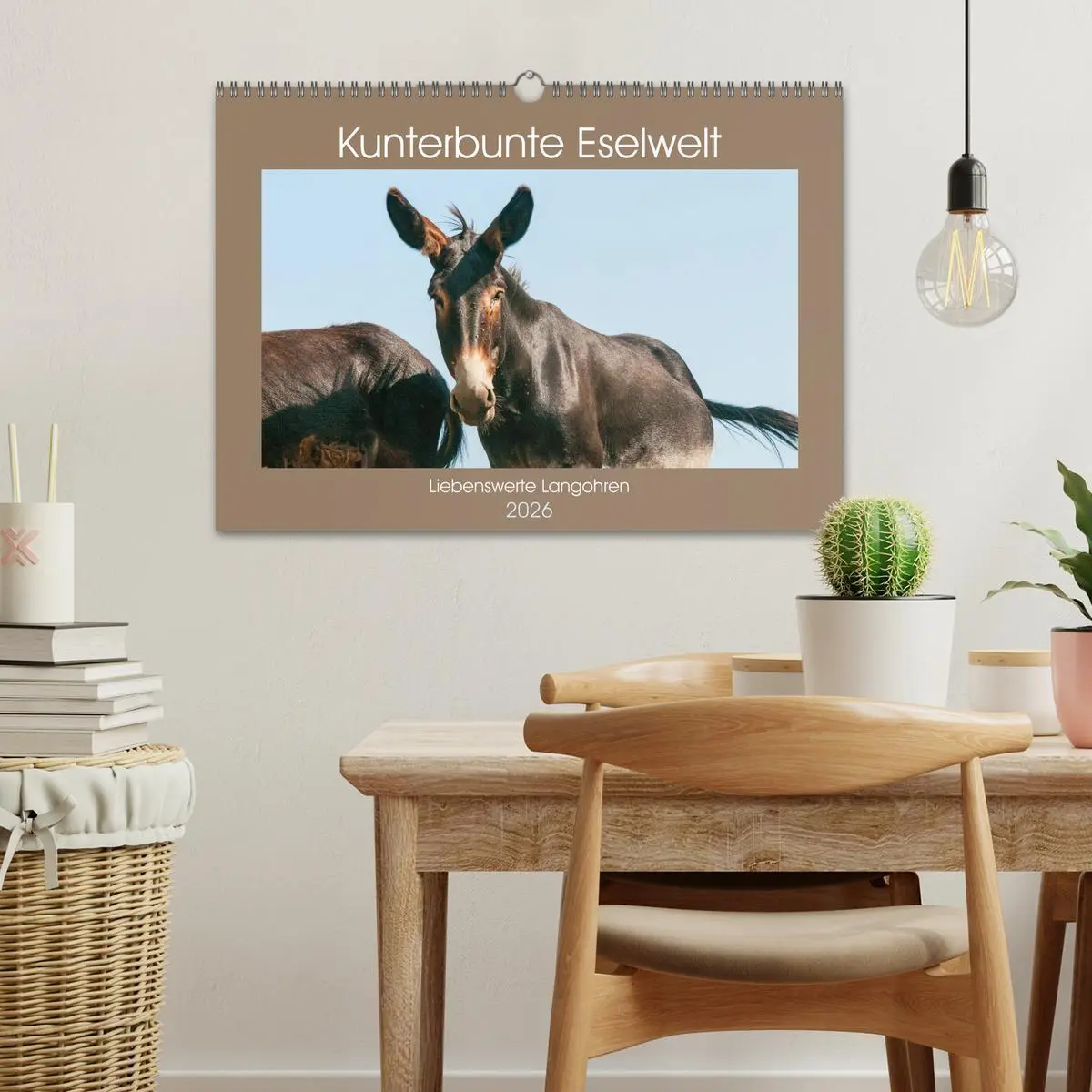 Bild: 9783457756829 | Kunterbunte Eselwelt - Liebenswerte Langohren (Wandkalender 2026...