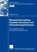 Cover: 9783835006829 | Managementvergütung, Corporate Governance und Unternehmensperformance