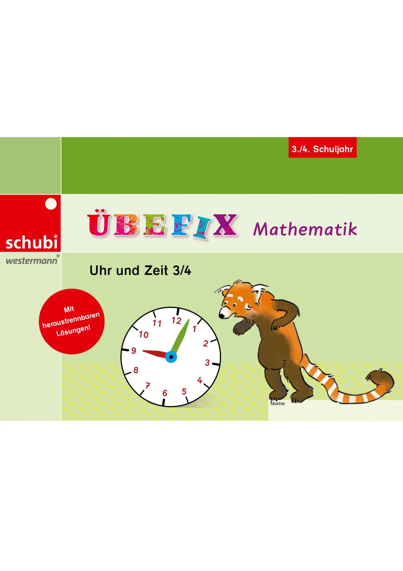 Cover: 9783867236829 | Übefix Mathematik Uhr und Zeit 3/4 | Taschenbuch | 48 S. | Deutsch
