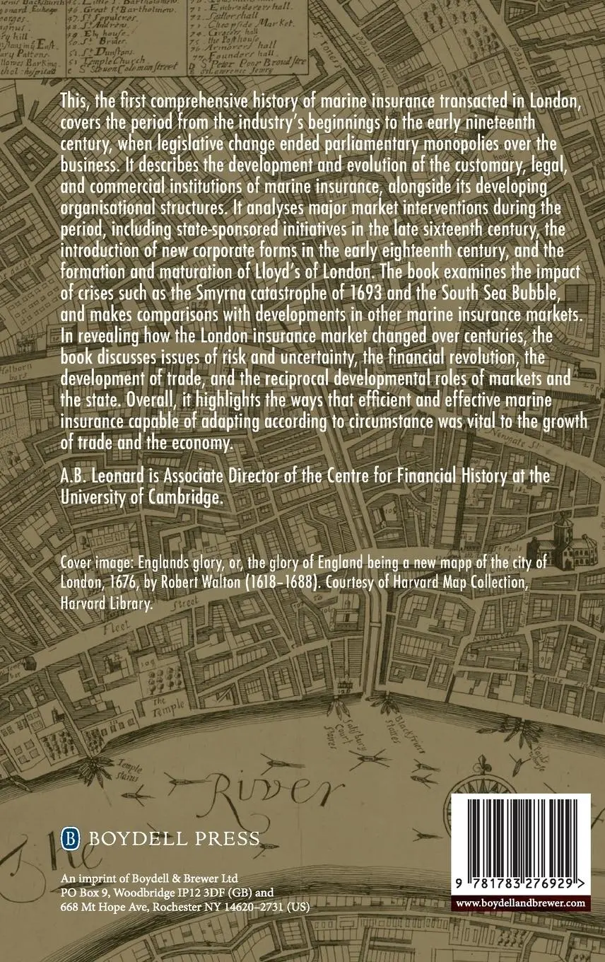 Rückseite: 9781783276929 | London Marine Insurance 1438-1824 | Adrian Leonard | Buch | Englisch