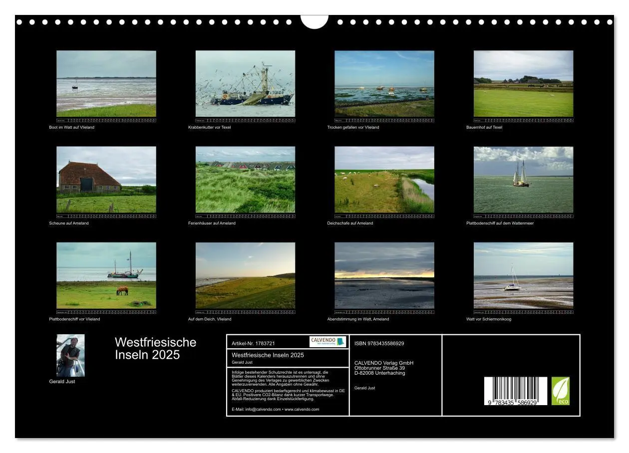 Bild: 9783435586929 | Westfriesische Inseln 2025 (Wandkalender 2025 DIN A3 quer),...