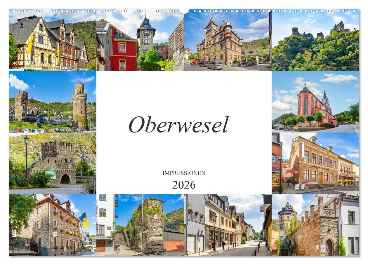 Cover: 9783457746929 | Oberwesel Impressionen (Wandkalender 2026 DIN A2 quer), CALVENDO...