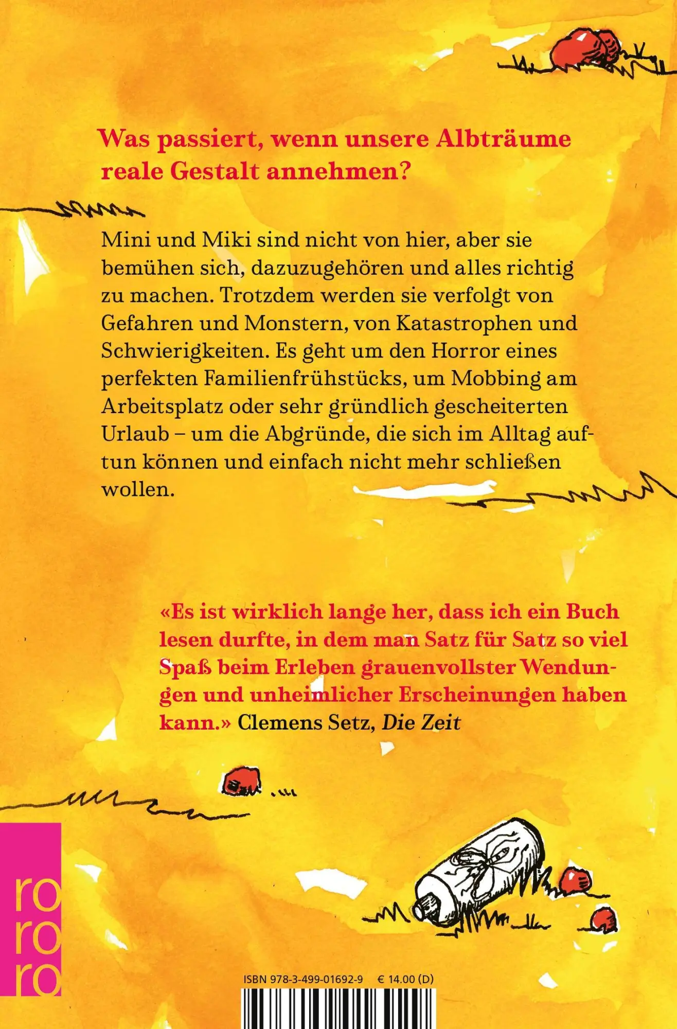 Rückseite: 9783499016929 | Minihorror | Ausgezeichnet mit dem Preis der Leipziger Buchmesse 2024