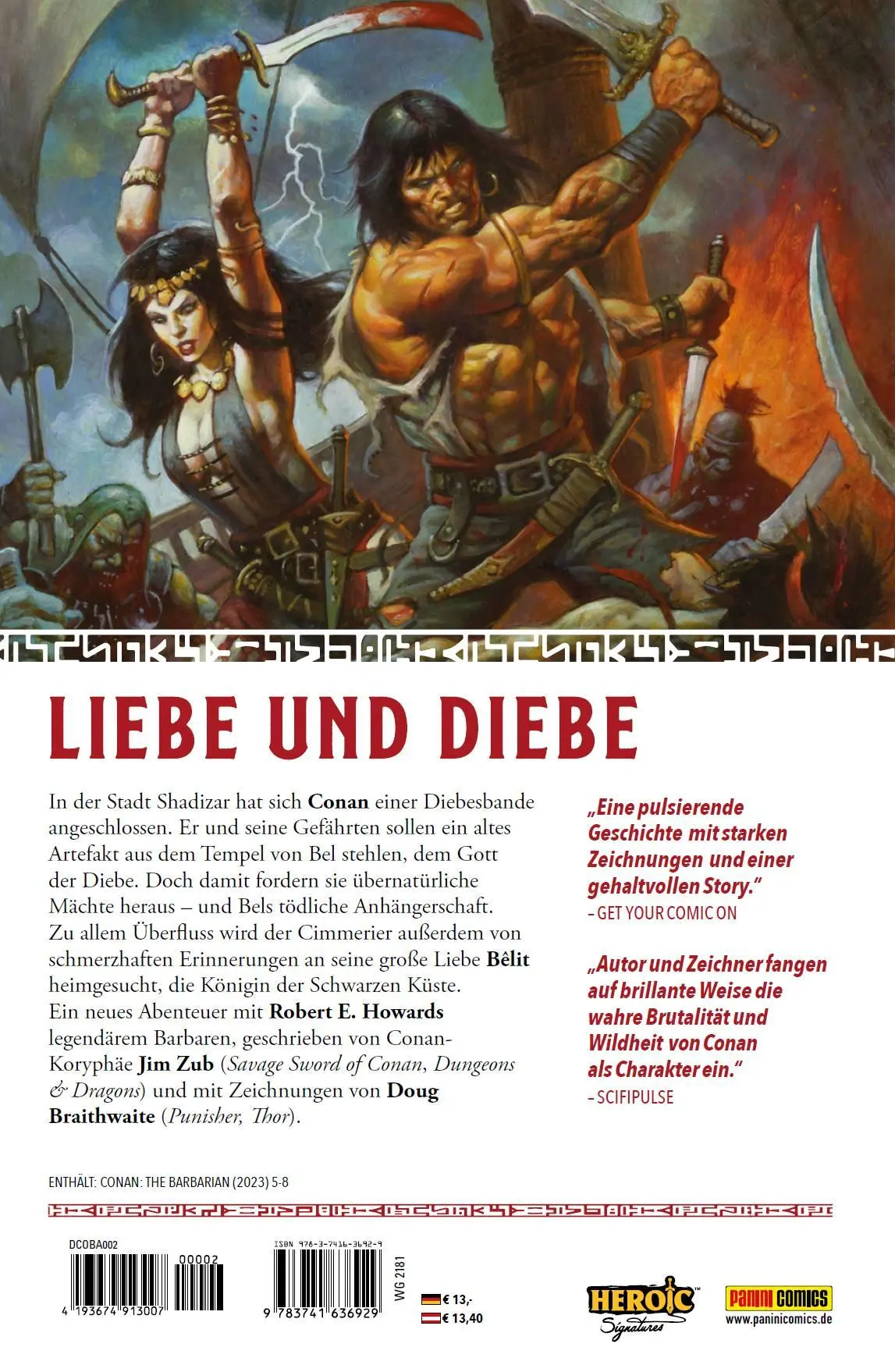 Rückseite: 9783741636929 | Conan der Barbar | Bd. 2 (2. Serie): Der Dieb und die Piratin | Zub