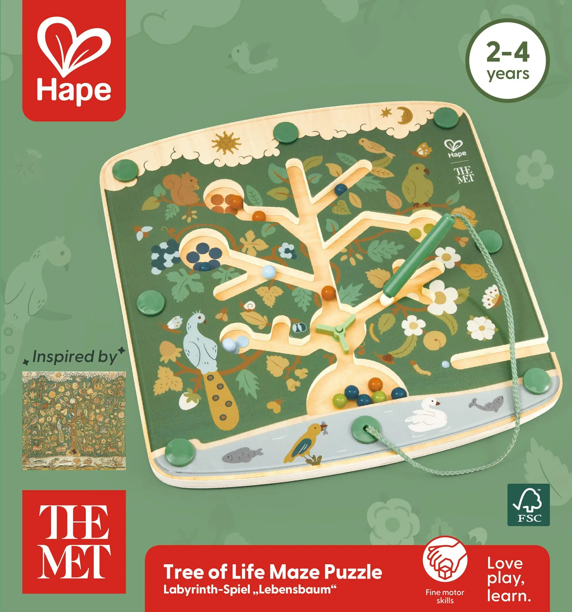 Bild: 6943478057029 | The Met: Labyrinth-Spiel "Lebensbaum" | Spiel | Deutsch | 2026