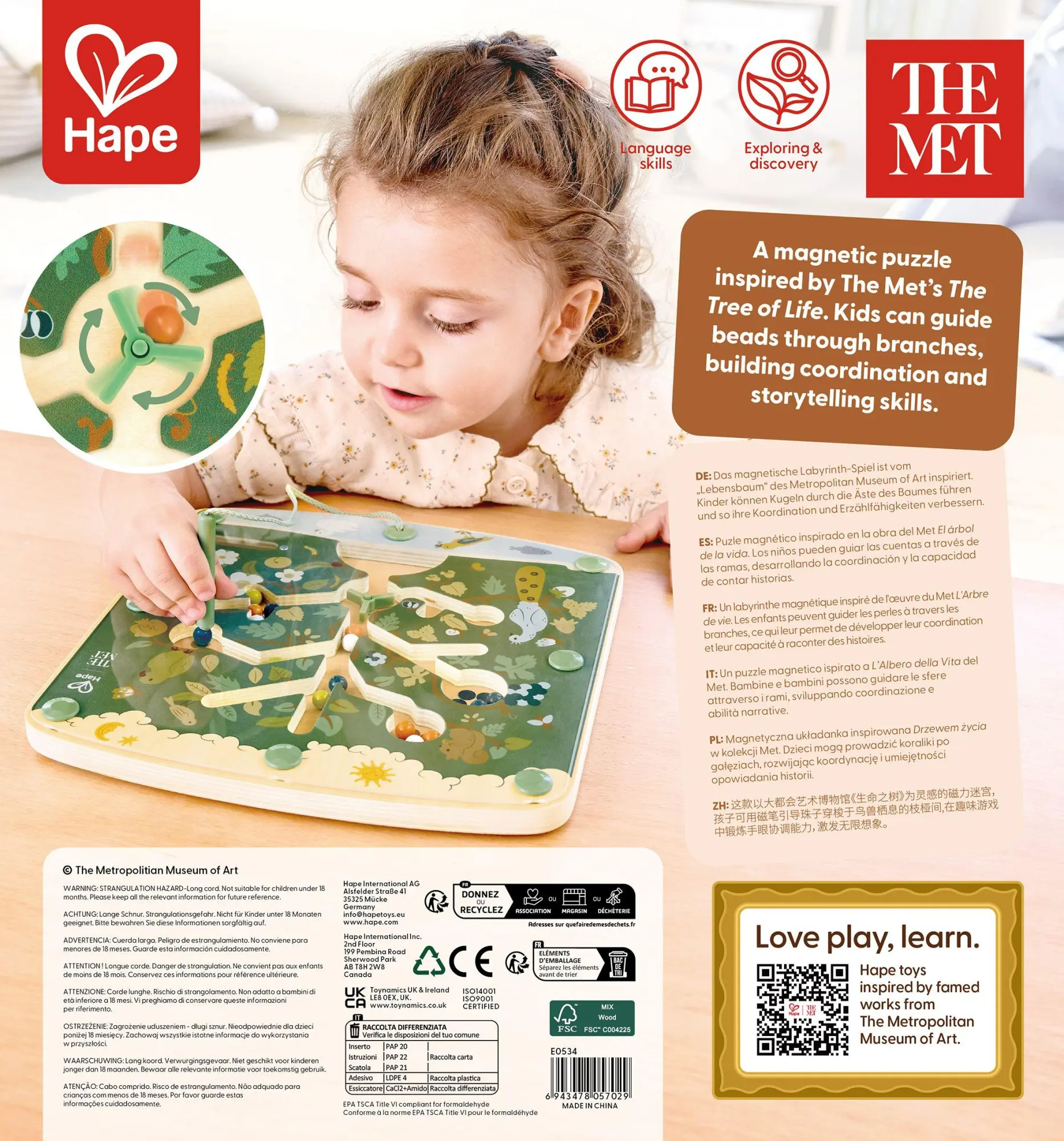 Bild: 6943478057029 | The Met: Labyrinth-Spiel "Lebensbaum" | Spiel | Deutsch | 2026
