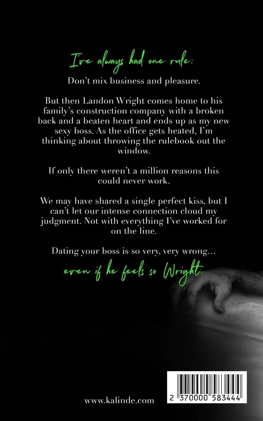 Rückseite: 9781948427029 | The Wright Boss | K. A. Linde | Taschenbuch | Englisch | 2017