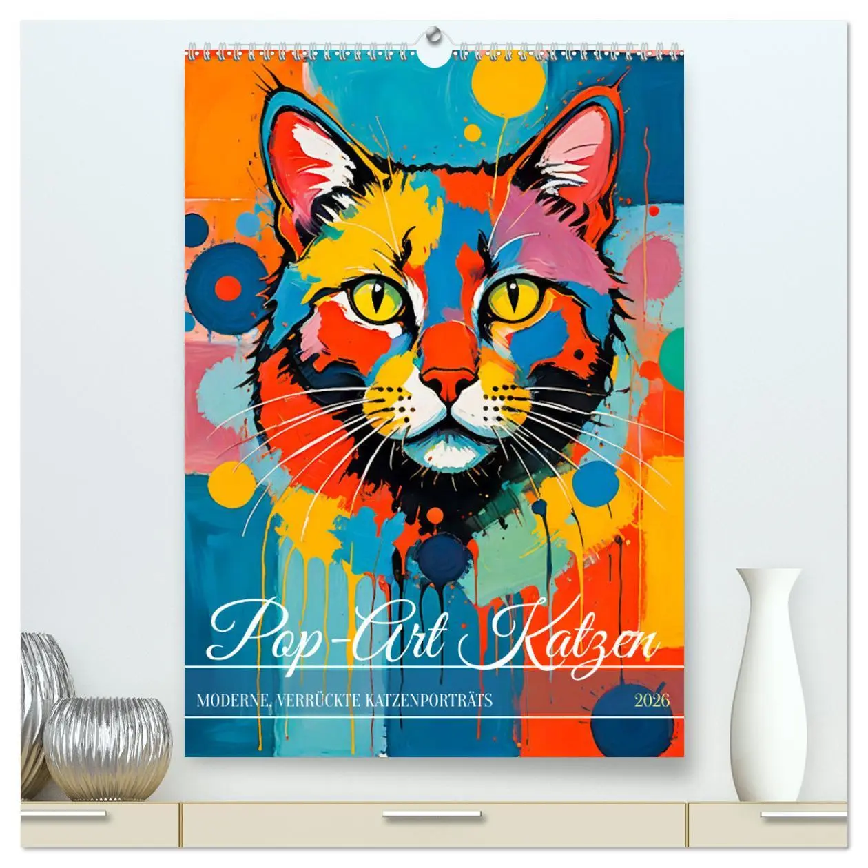 Cover: 9783457257029 | Pop-Art Katzen - Moderne, verrückte Katzenporträts (hochwertiger...