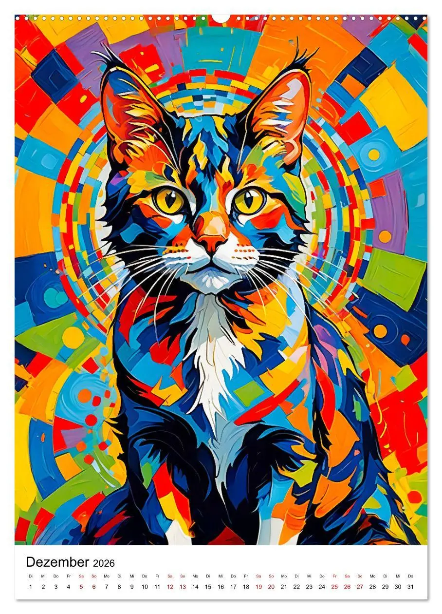 Bild: 9783457257029 | Pop-Art Katzen - Moderne, verrückte Katzenporträts (hochwertiger...