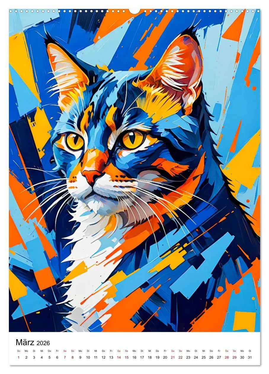 Bild: 9783457257029 | Pop-Art Katzen - Moderne, verrückte Katzenporträts (hochwertiger...