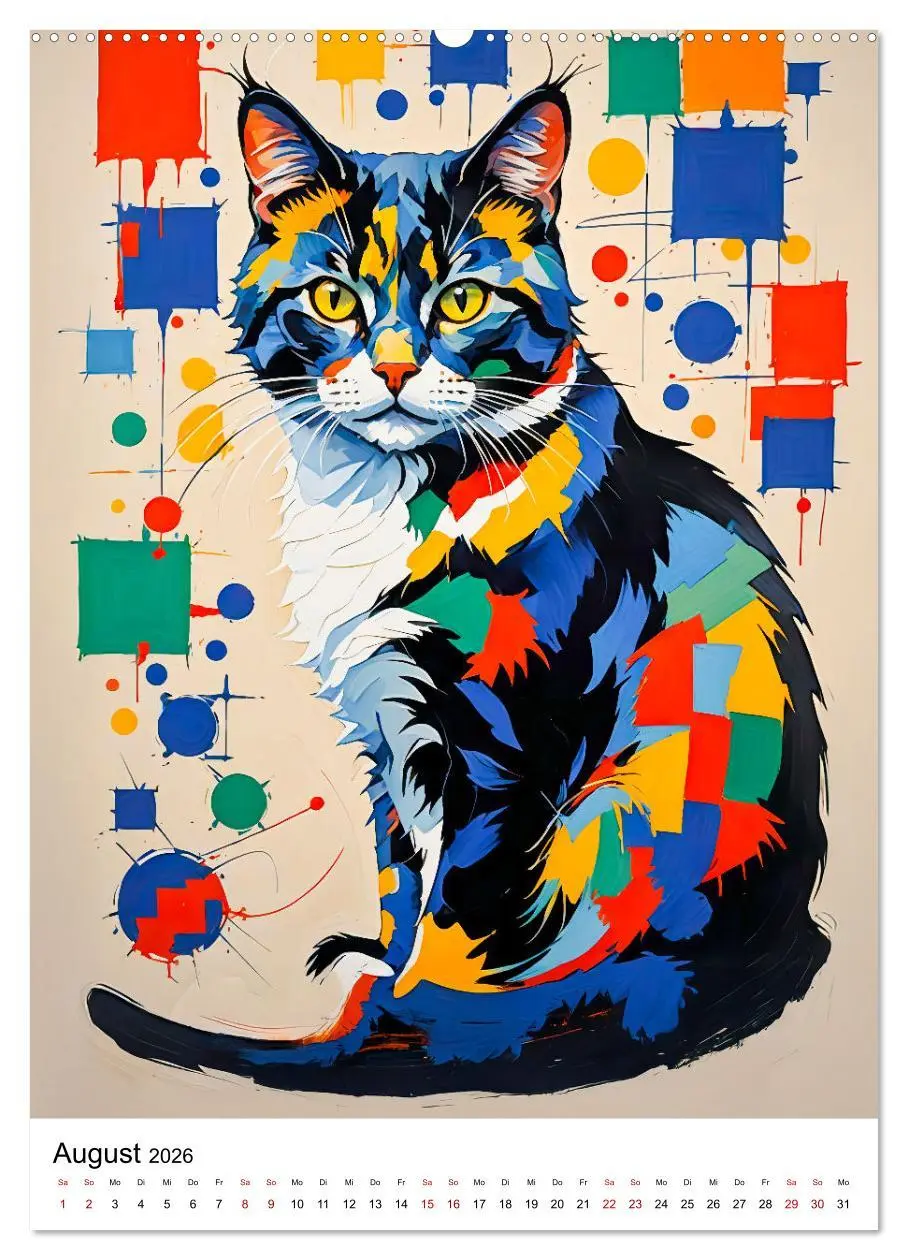 Bild: 9783457257029 | Pop-Art Katzen - Moderne, verrückte Katzenporträts (hochwertiger...